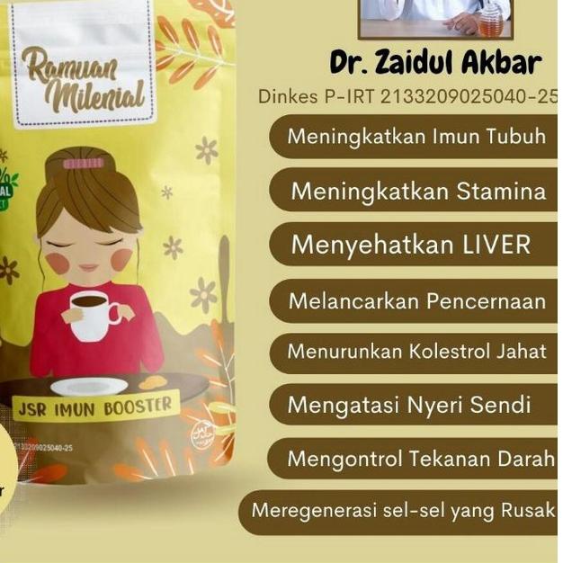 

☆ Dr. ZAIDUL AKBAR | MILENIAL JSR IMUN BOOSTER • MENYEHATKAN FUNGSI LIVER/MAAG/GERD/MENINGKATKAN IMUN TUBUH • JSR ™