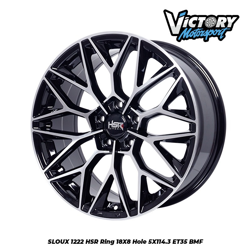 Promo Velg racing Ring 18 HSR SLOUX Lobang 5 Pelek Mobil Xpander Terios Rush Innova Civic Hrv Juke D