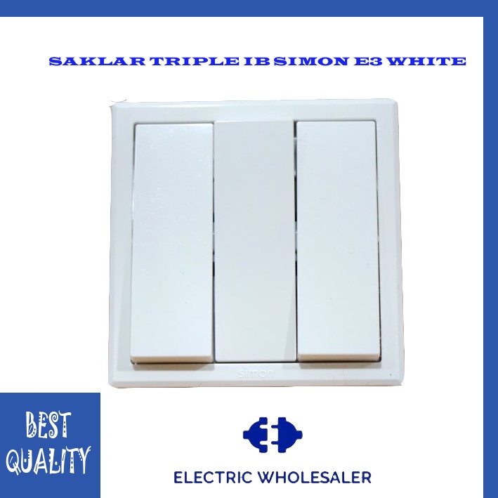 SAKLAR TRIPLE IB SIMON E3 WHITE