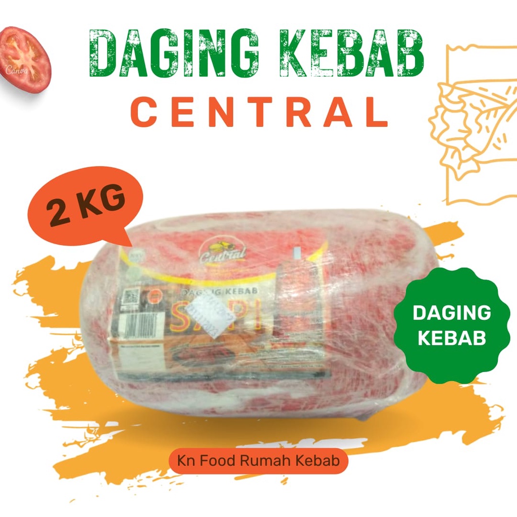 

DAGING KEBAB CENTRAL tanpa tiang 2KG.