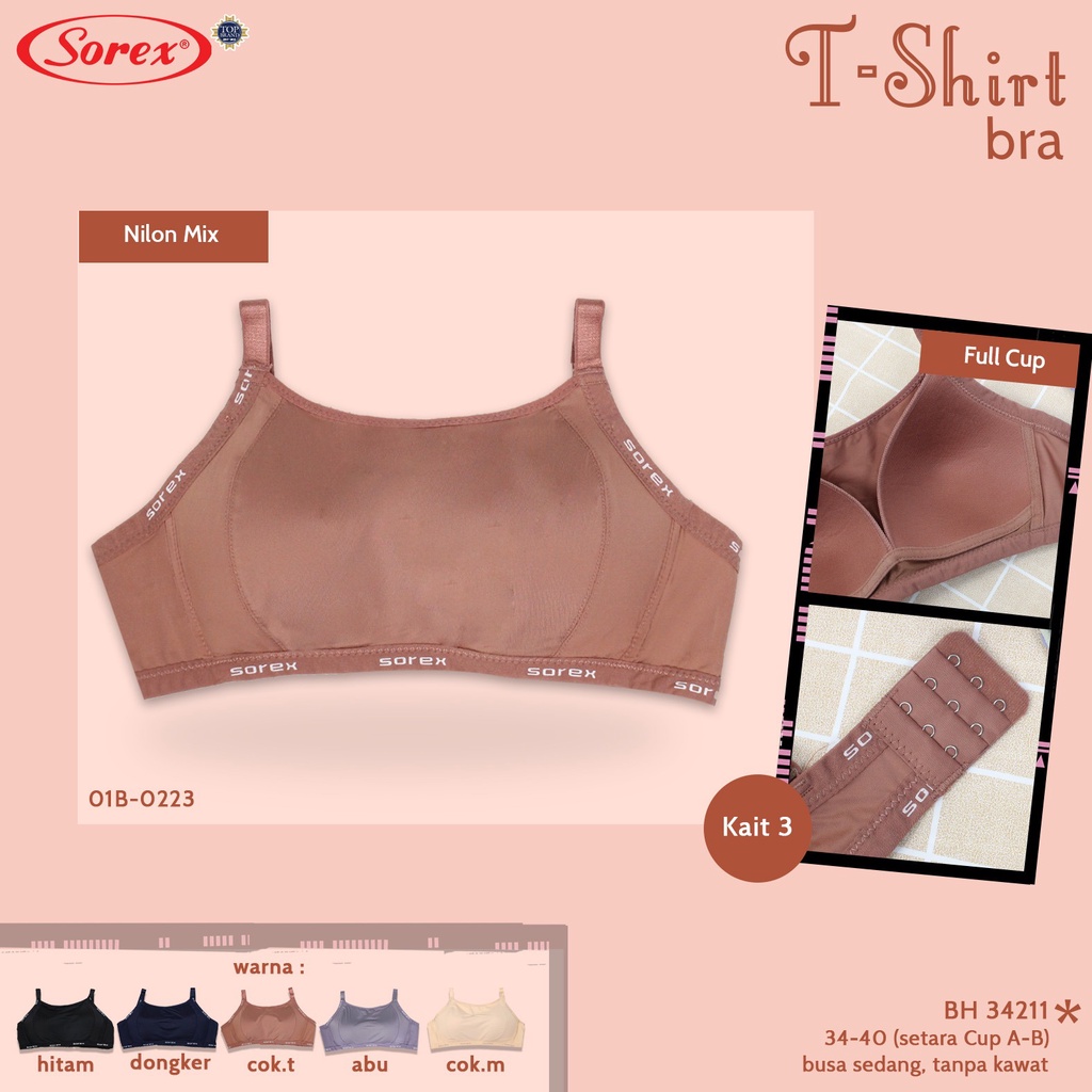 SOREX Bra BH Impor Fashion/ Bh Sorex Lis Sorex Tanpa Kawat dan Busa Tipis / Sorex 17232 / Sorex 34135