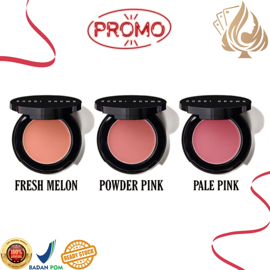 BPOM Bobbi Brown Pot Rouge Lips and Cheeks Lipstick Blush On Lipstik 3.7gr