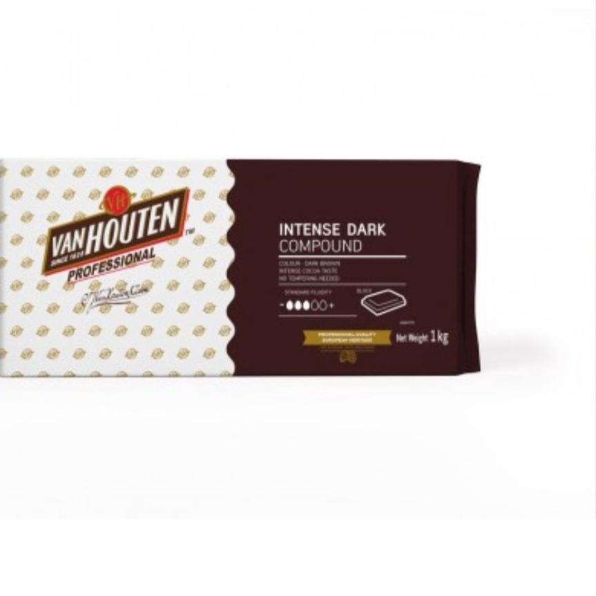 

☈ Van Houten Barry Callebaut Intense Dark Chocolate Compound 1kg ♢