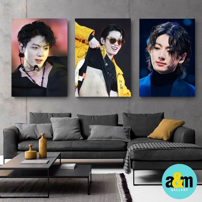 Poster Kayu JUNGKOOK BTS Live perform Edition I Hiasan Dinding Dekorasi Kamar I Poster Kayu K-POP Dekorasi Kamar - A&amp;M