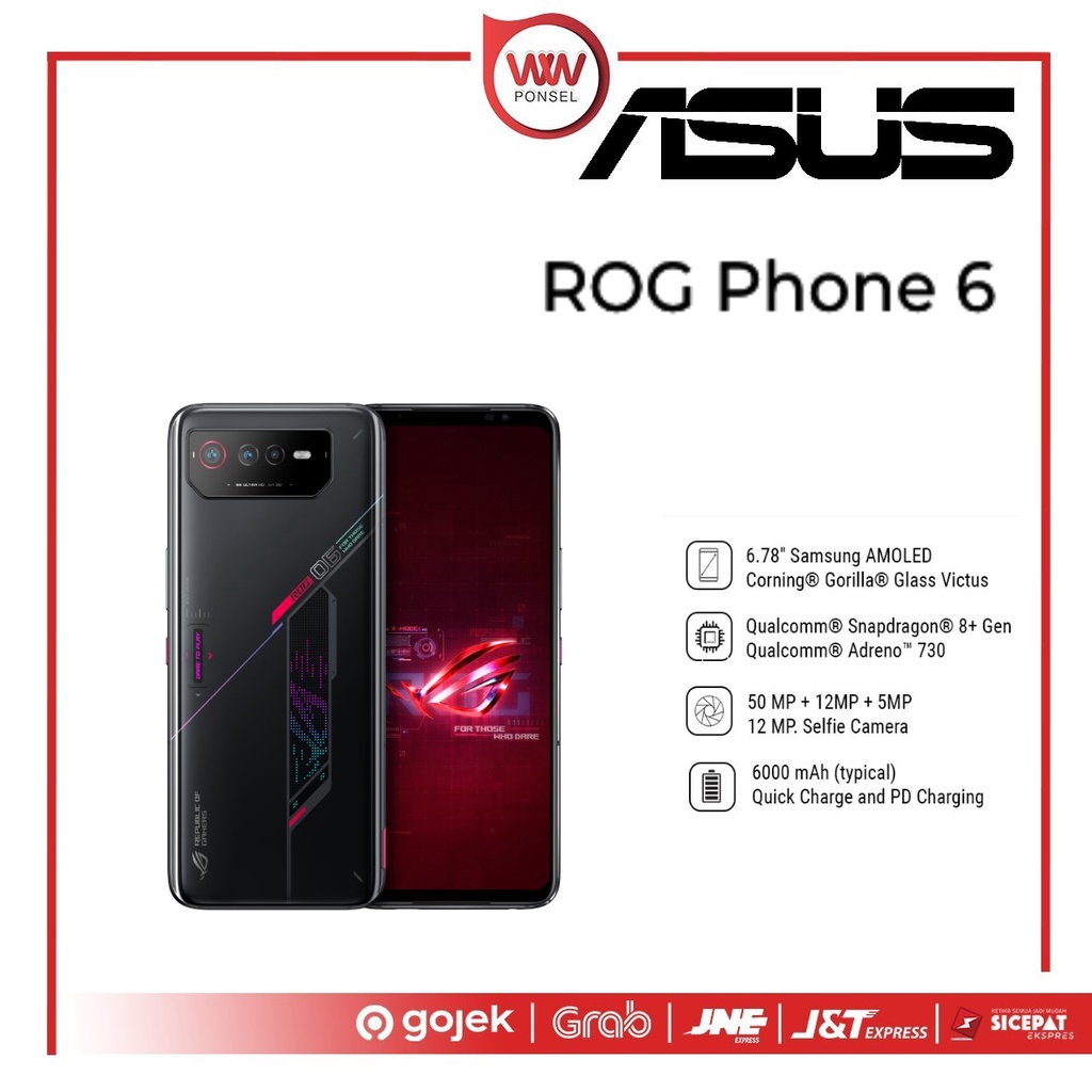 Hp Asus ROG Phone 6 Ram 12GB Internal 256GB Garansi Resmi
