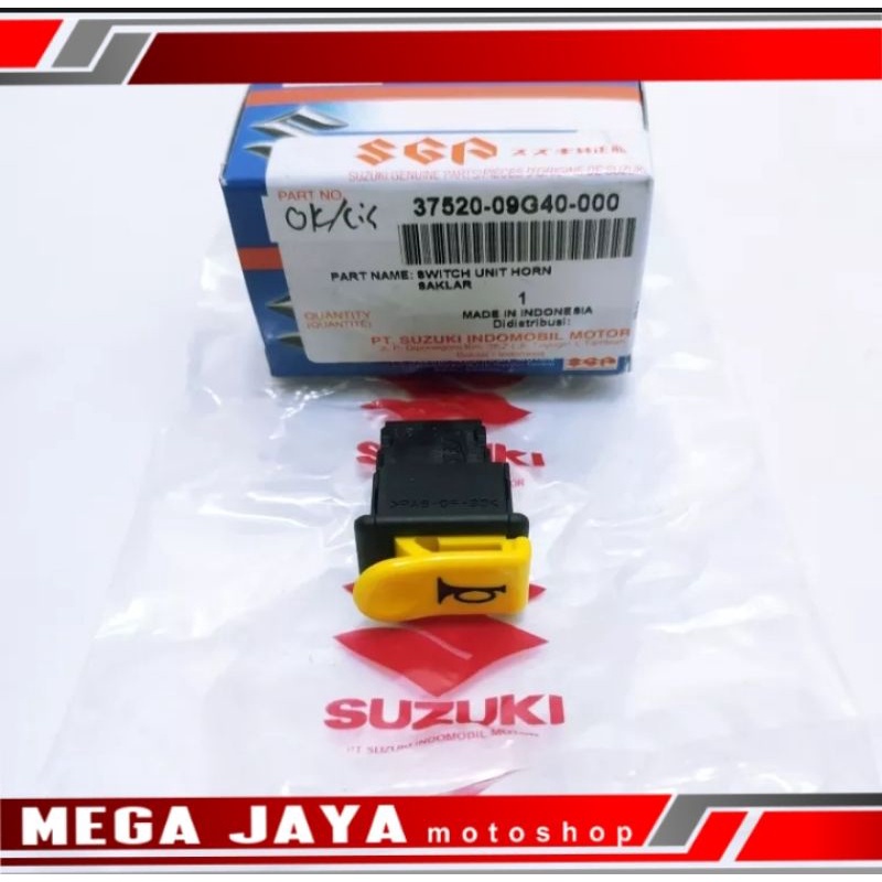 TOMBOL KLAKSON SMASH SHOGUN 125 SUPRA X125 FIT NEW KARISMA ORIGINAL SUZUKI SGP