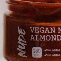 

✷ NUDE - Vegan Nood Almond Butter 180g Smooth, Spread, No added sugar, Gluten Free, Diet not Nutella ☋