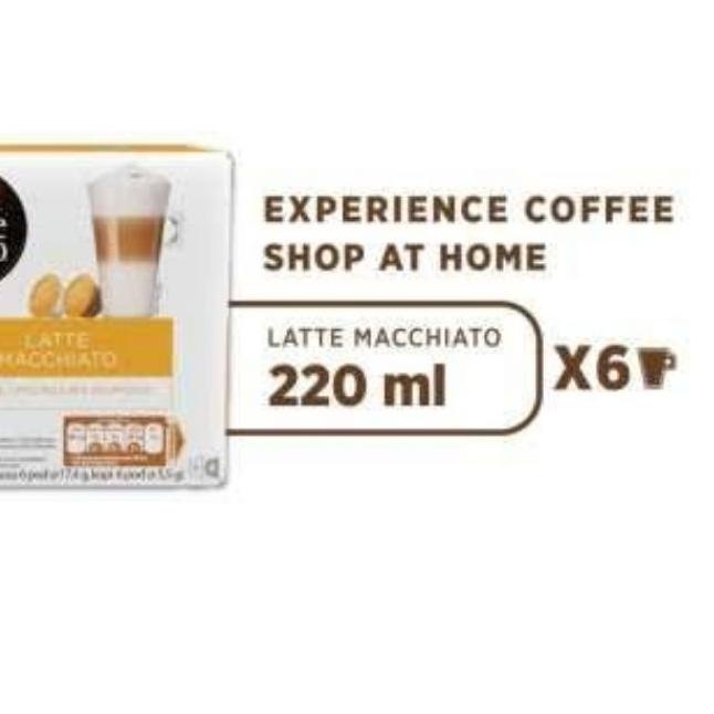 

▼ Nescafe Dolce Gusto Latte Macchiato Coffee Capsule ➶