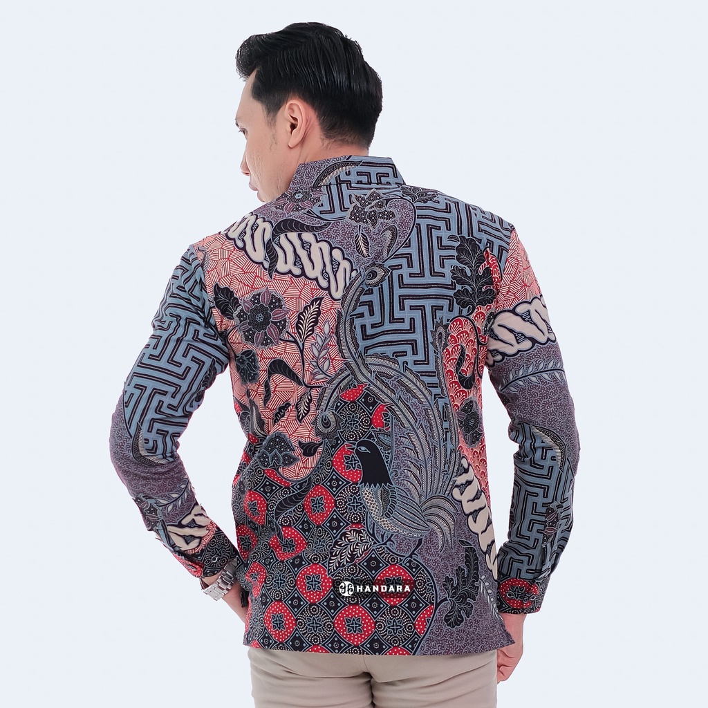 Handara Batik Pria Lengan Panjang Slim Fit Premium Rakai Sanjaya HB-313