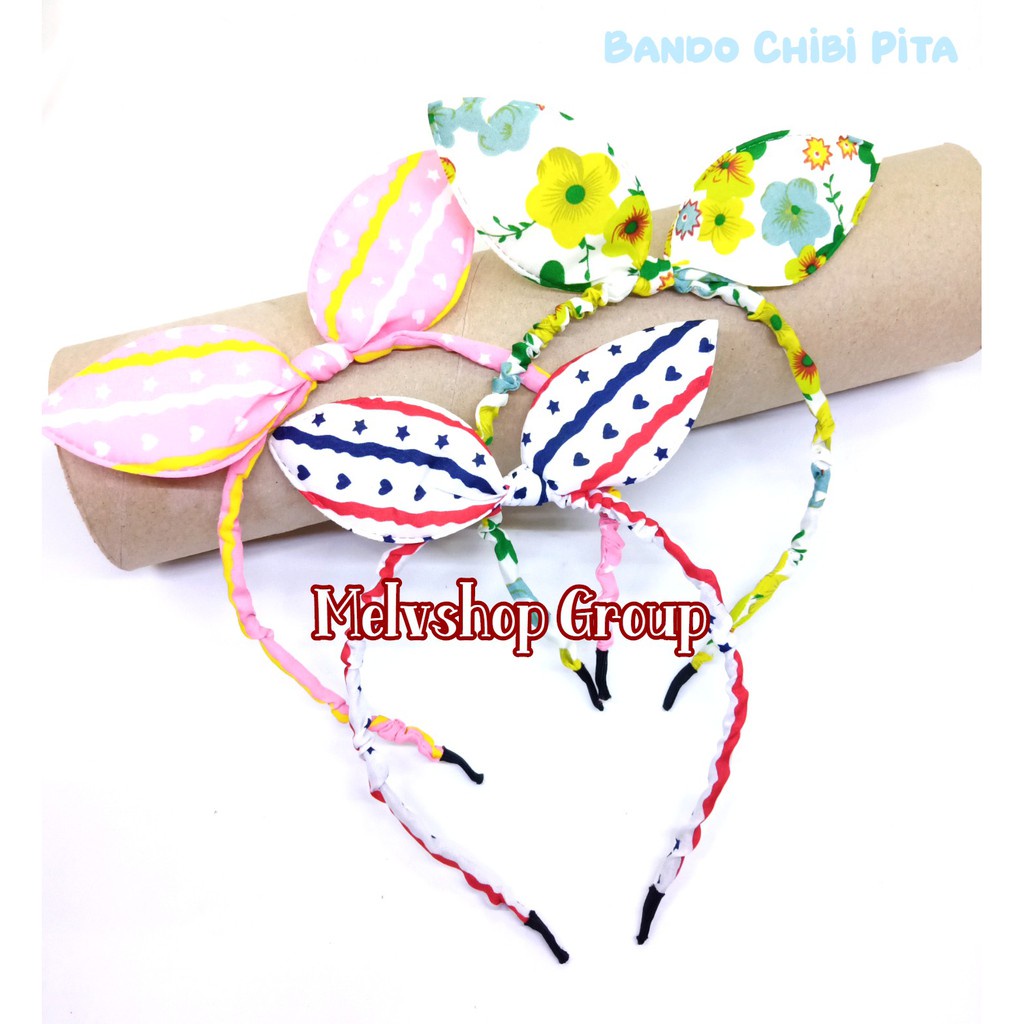 HBPR bando pita chibi aksesoris rambut bando wanita/anaka perempuan