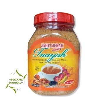 

⚡COD⚡ Jahe Merah Super INAYAH Kemasan Toples 330gr / Plus Habbatussauda - Ginseng - Madu - Kayu Secang Ori