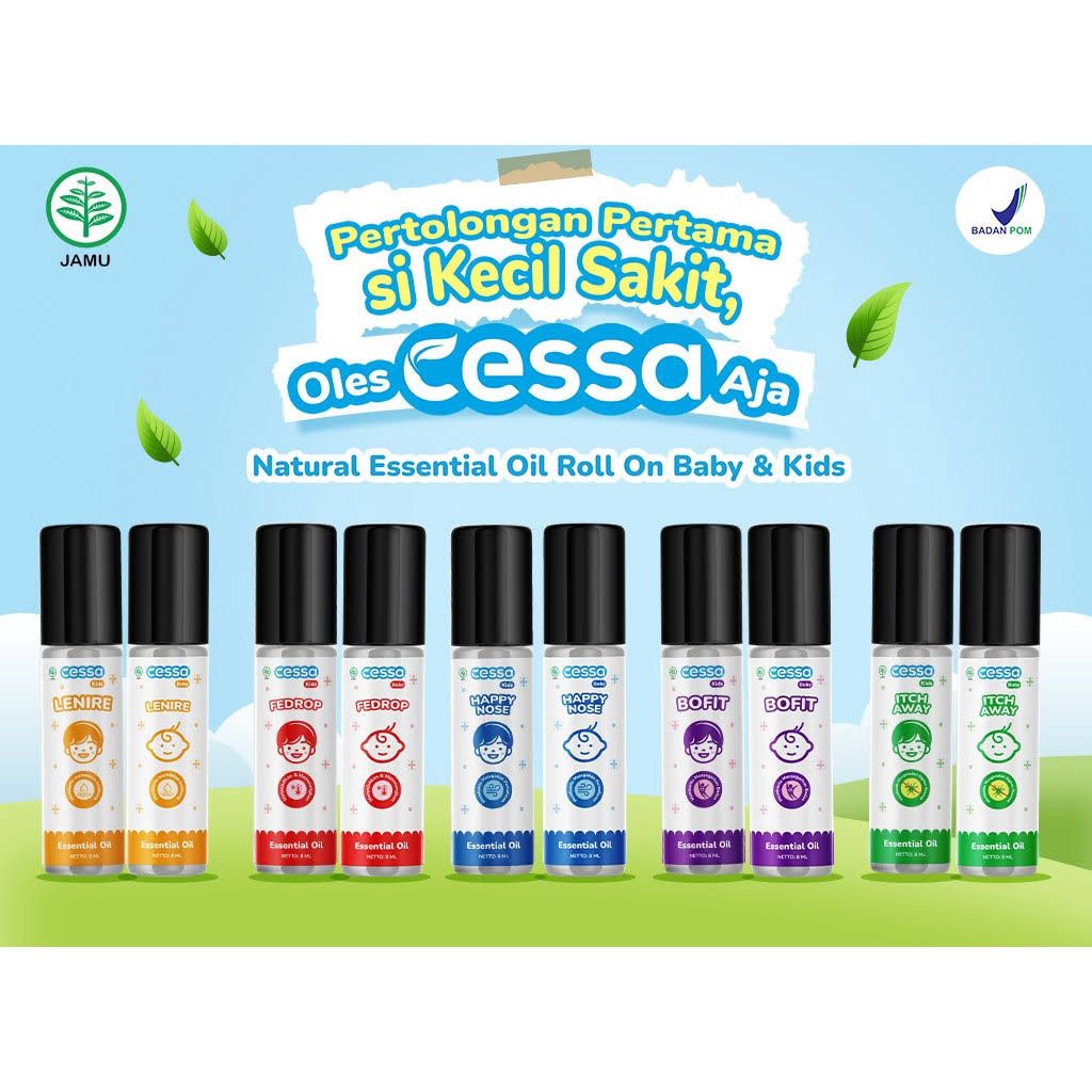 Cessa Baby and Kids  Essential Oil Lenire / Iboost / Fever Drop / Cold &amp; Flu / Bugs Away (Cessa Kids)