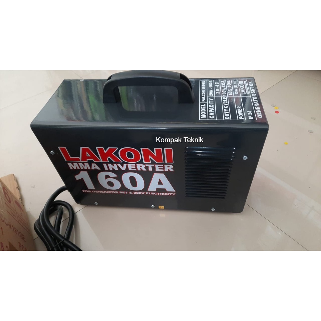 Mesin Las Listrik Lakoni Falcon 161GE - Trafo Las Inverter Lakoni Falcon 161 ge