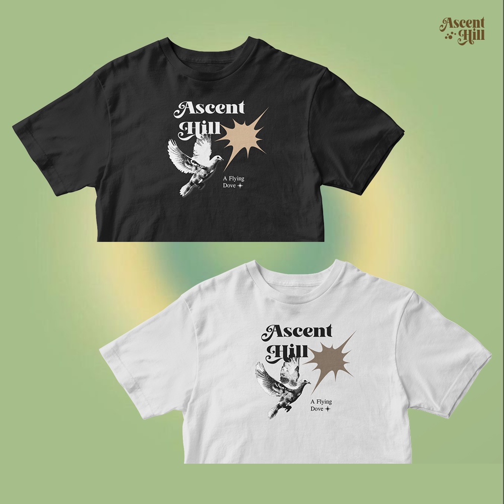 A FLYING DOVE CROP TOP AESTHETIC / CROP TEE KAOS CROP OVERSIZE TSHIRT / ATASAN WANITA CROP