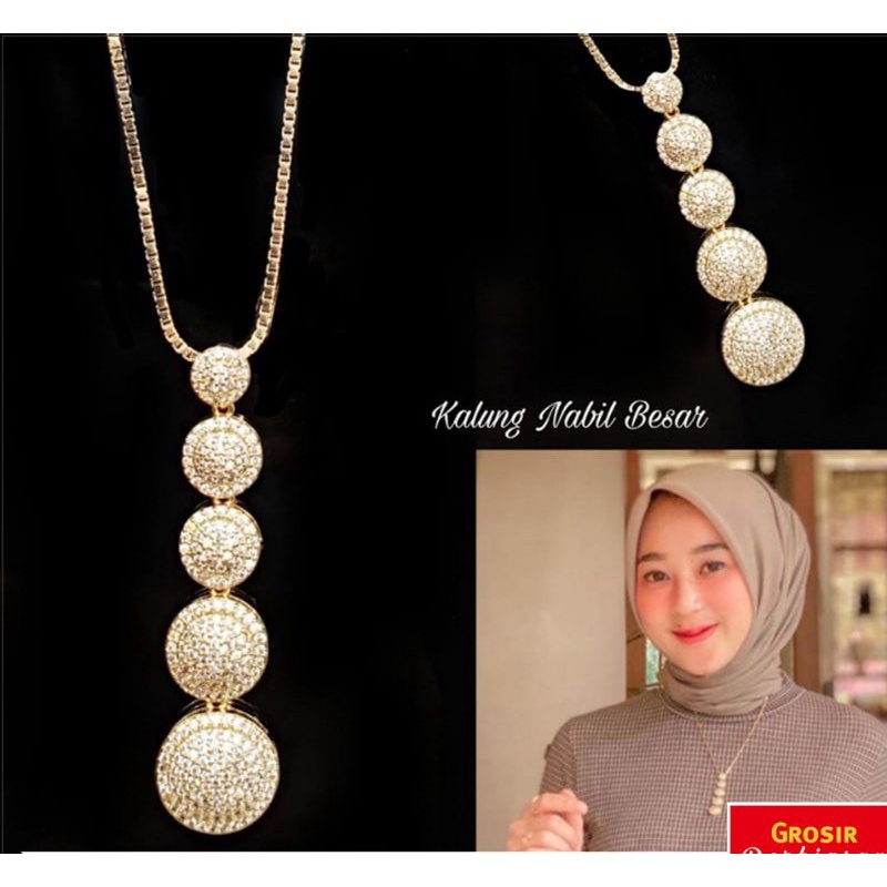 Kalung Xuping tingkat 5 lapis emas 18k gold6385