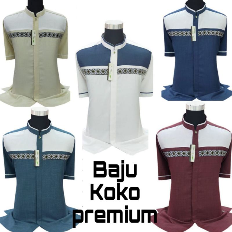 Baju Koko Dewasa Lengan Pendek Koko Az Zahir Koko Gus Azmi  Koko Eternity Premium Koko Terbaru 2023K