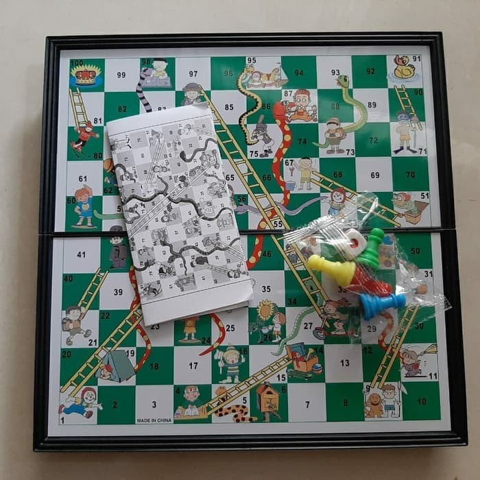 Mainan Anak Papan Magnet Catur - Ludo - Ular Tangga - Board Game