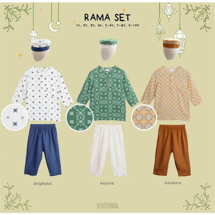 Bohopanna Rama Setelan Muslim anak Raya collection