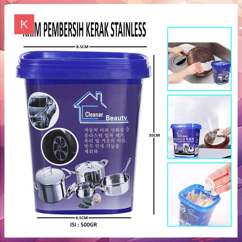 ANG KRIM PEMBERSIH KERAK PANCI ISI 500GR / CLEANER BEAUTY KOREA / PENGHILANG NODA GOSONG KERAK