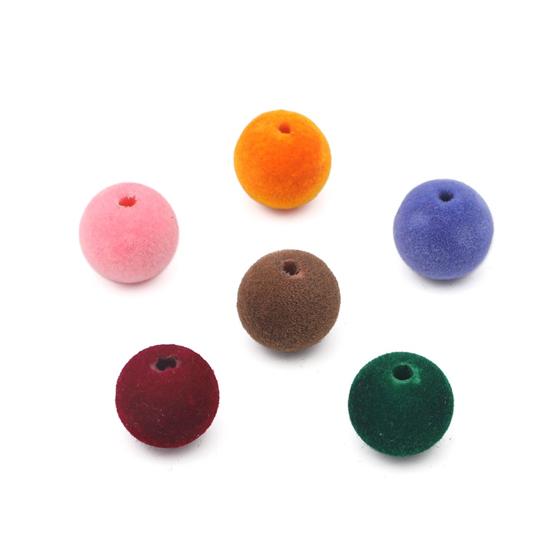 14mm Manik-Manik Bulat Swarm Akrilik Warna Longgar Spasi Beads Perhiasan DIY Gelang Kalung Anting 5 Pcs