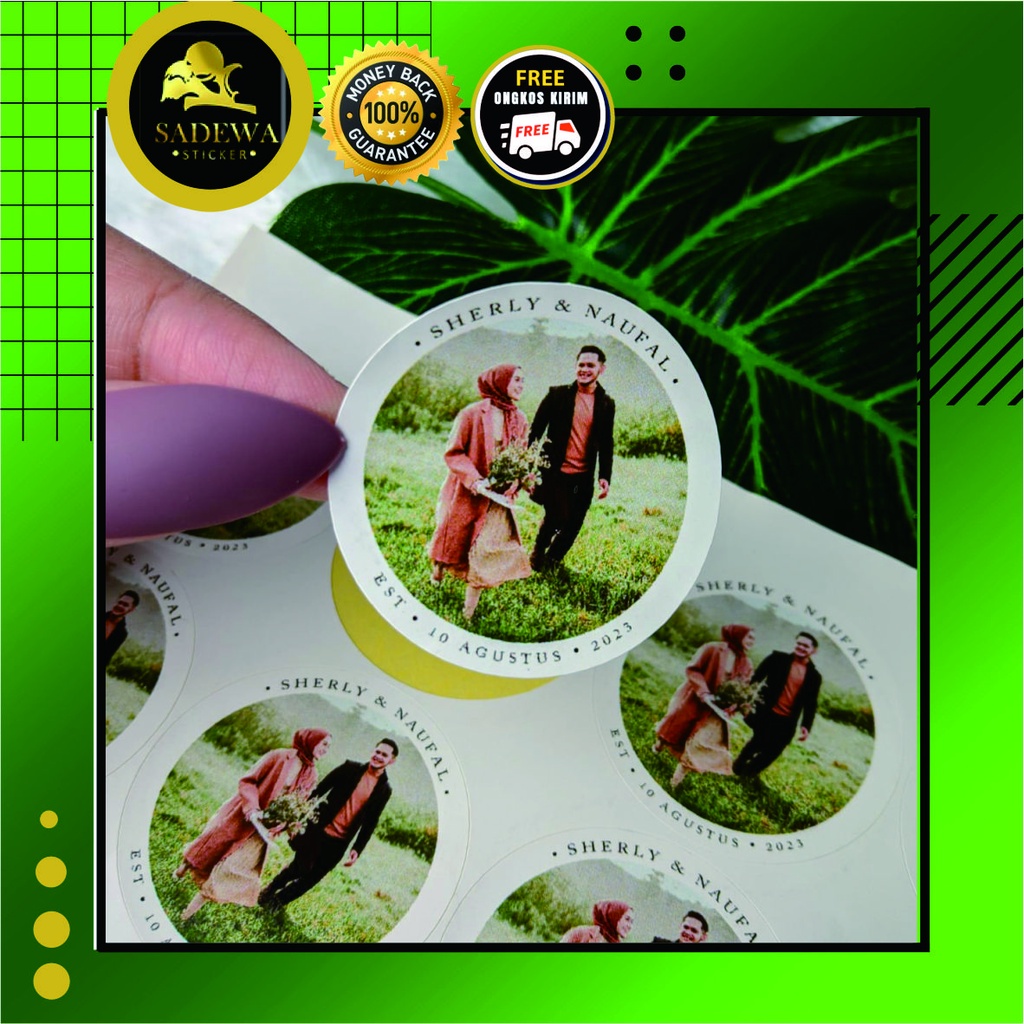 

Cetak Sticker Label Bulat Wedding Stiker Pernikahan Souvenir Nikah