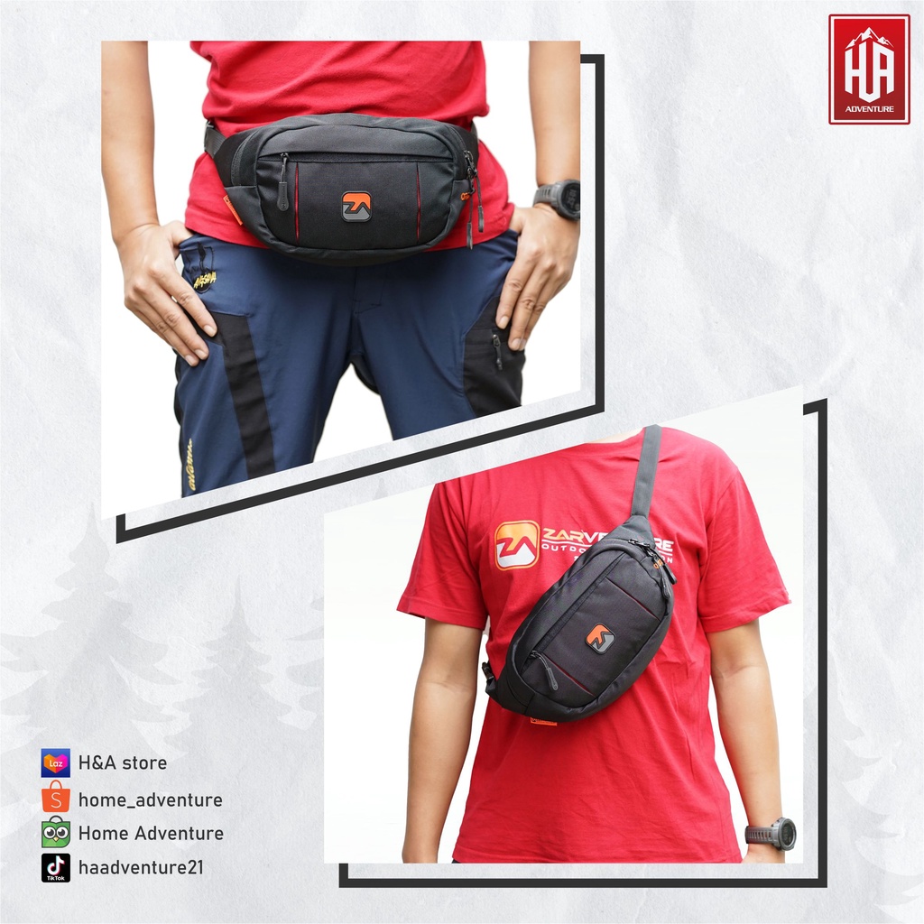 Waist Bag tas pinggang zarventure ORIZT