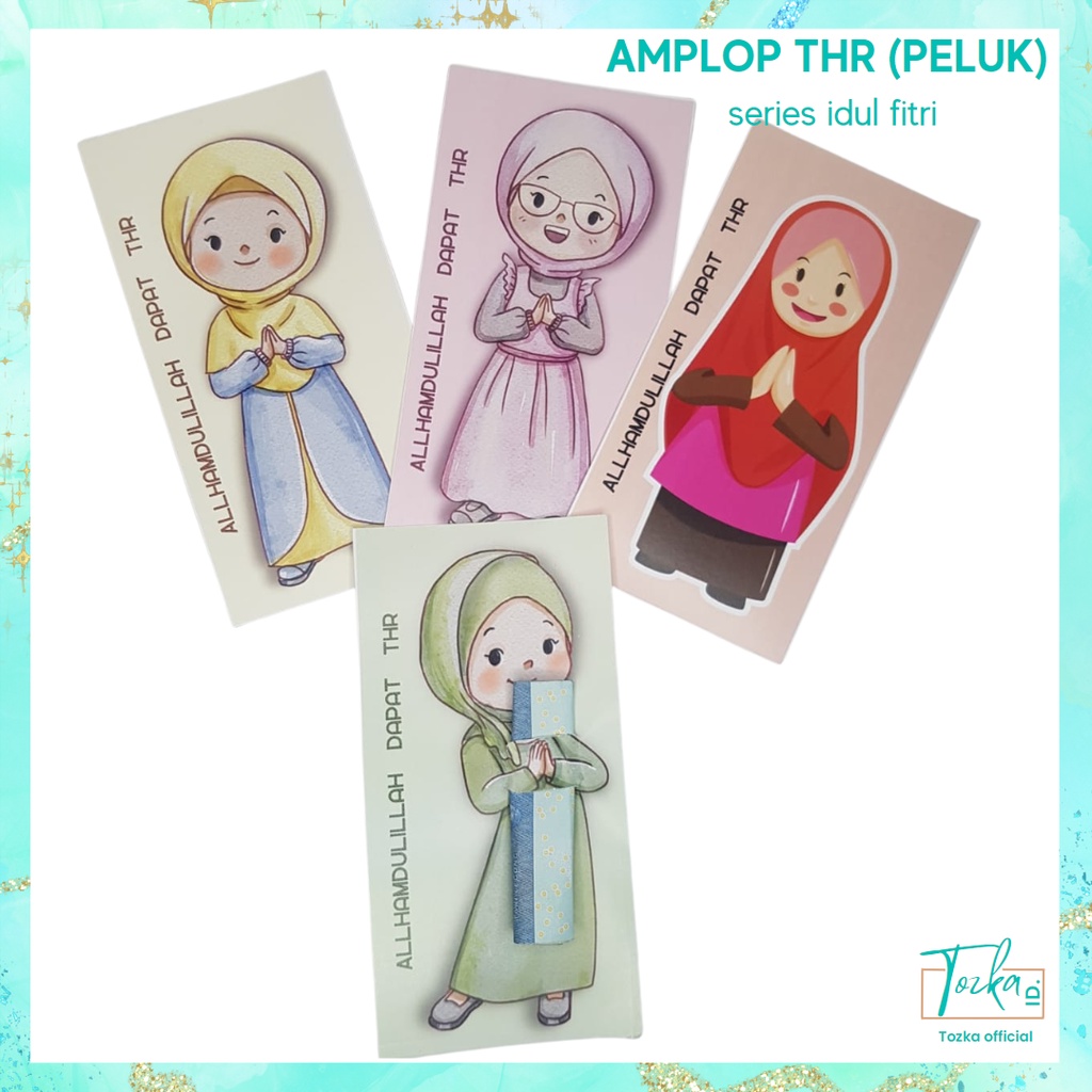 Amplop peluk I angpau thr lebaran isi 10