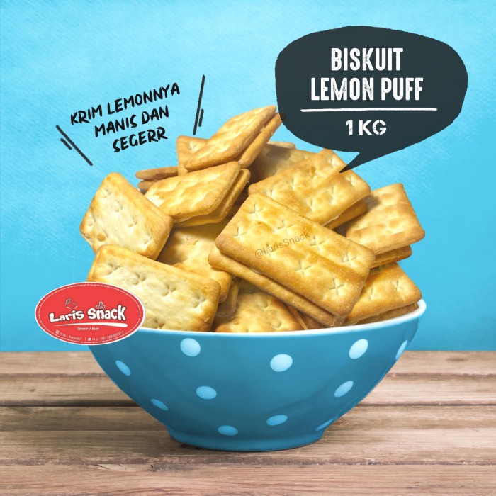 

Biskuit Lemon Puff Biskuit Jadul Khong Guan 1000gr