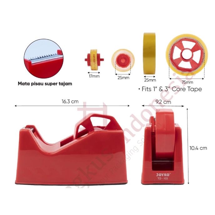 

Dispenser + Lakban solatip ukuran sedang