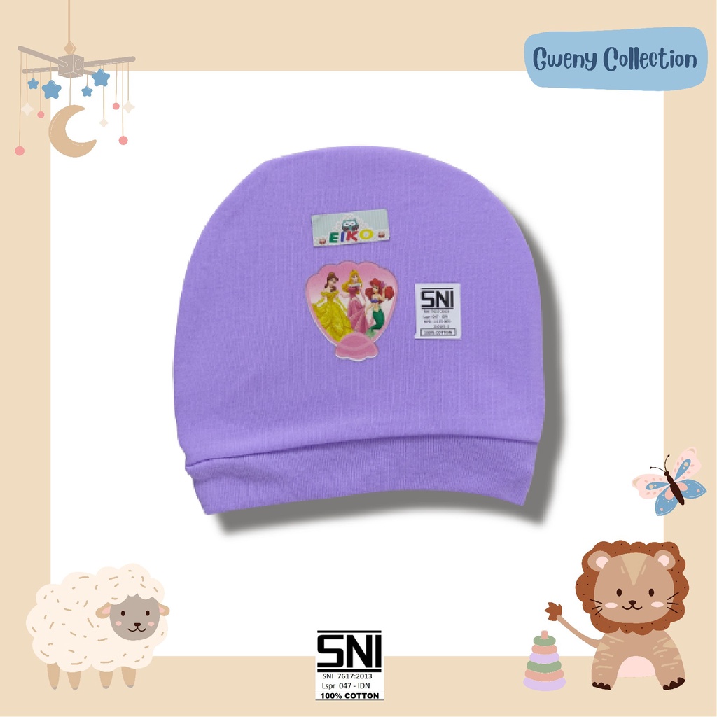 TOPI BAYI MURAH / TOPI BABY NEW BORN UNISEX / TOPI BAYI BARU LAHIR / TOPI KUPLUK LUCU