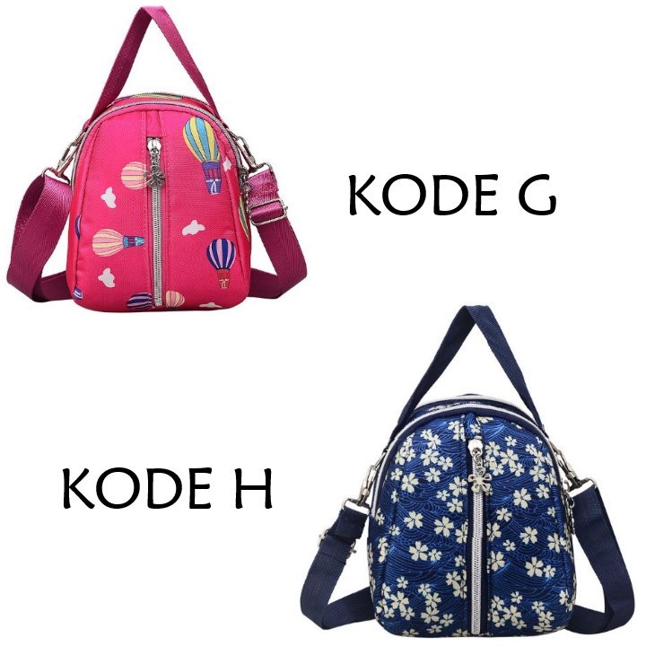 FYGALERY FYG1213 Tas Selempang Wanita Motif Slempang Mini Bahan Oxford Murah Fashion Bag