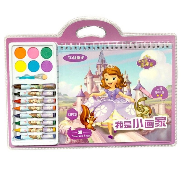 DISKON SHOPEE/ DISKON CERIA/ Buku gambar Mewarnai Anak Set Crayon - Buku Mewarnai Set Anak - 1