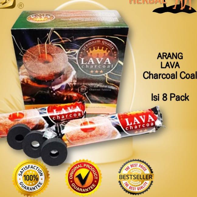 ℗ ARANG LAVA | ARANG BUKHUR LAVA PER BOX ISI 8PACK ✻