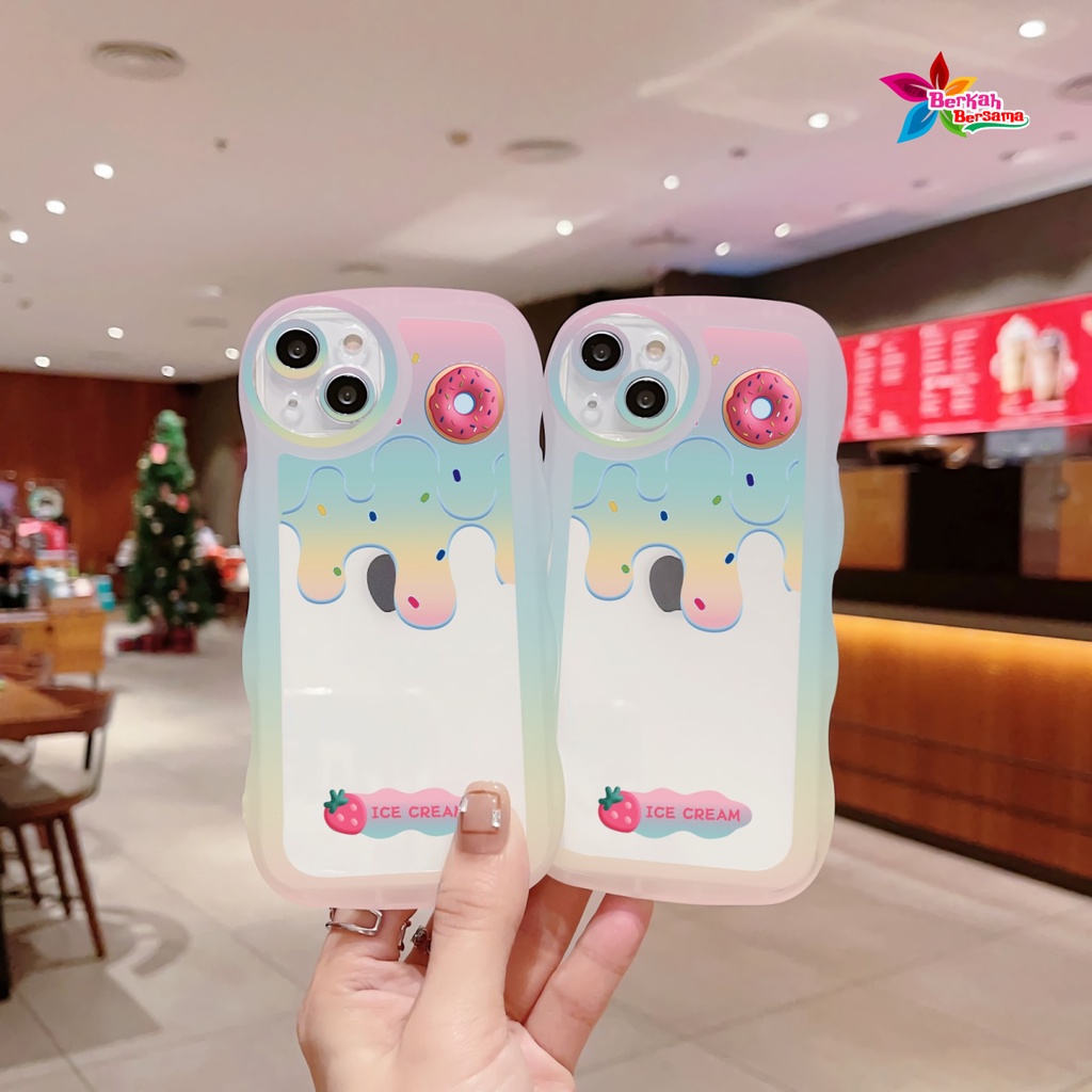SS143 SOFTCASE SILIKON WAVY ICE CREAM FOR INFINIX SMART 5 6 HD NFC PLUS HOT 9 10 11 12 PLAY 11S 12 12I 12 PRO 20 20I 20S NOTE 12 G96 TURBO BB7777