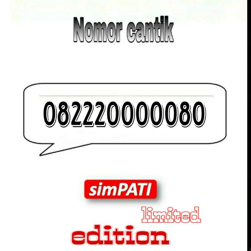 Nomor cantik simpati nomer kartu perdana Telkomsel simpati cantik seri tahun 22 222 20 220 2220 200 