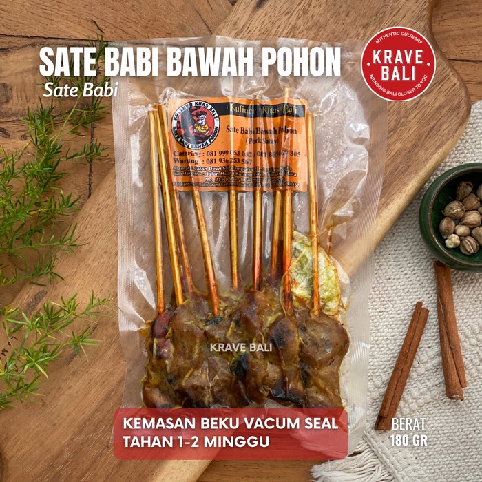 

Sate Babi Bawah Pohon Makanan Khas Bali Asli 180 Gr