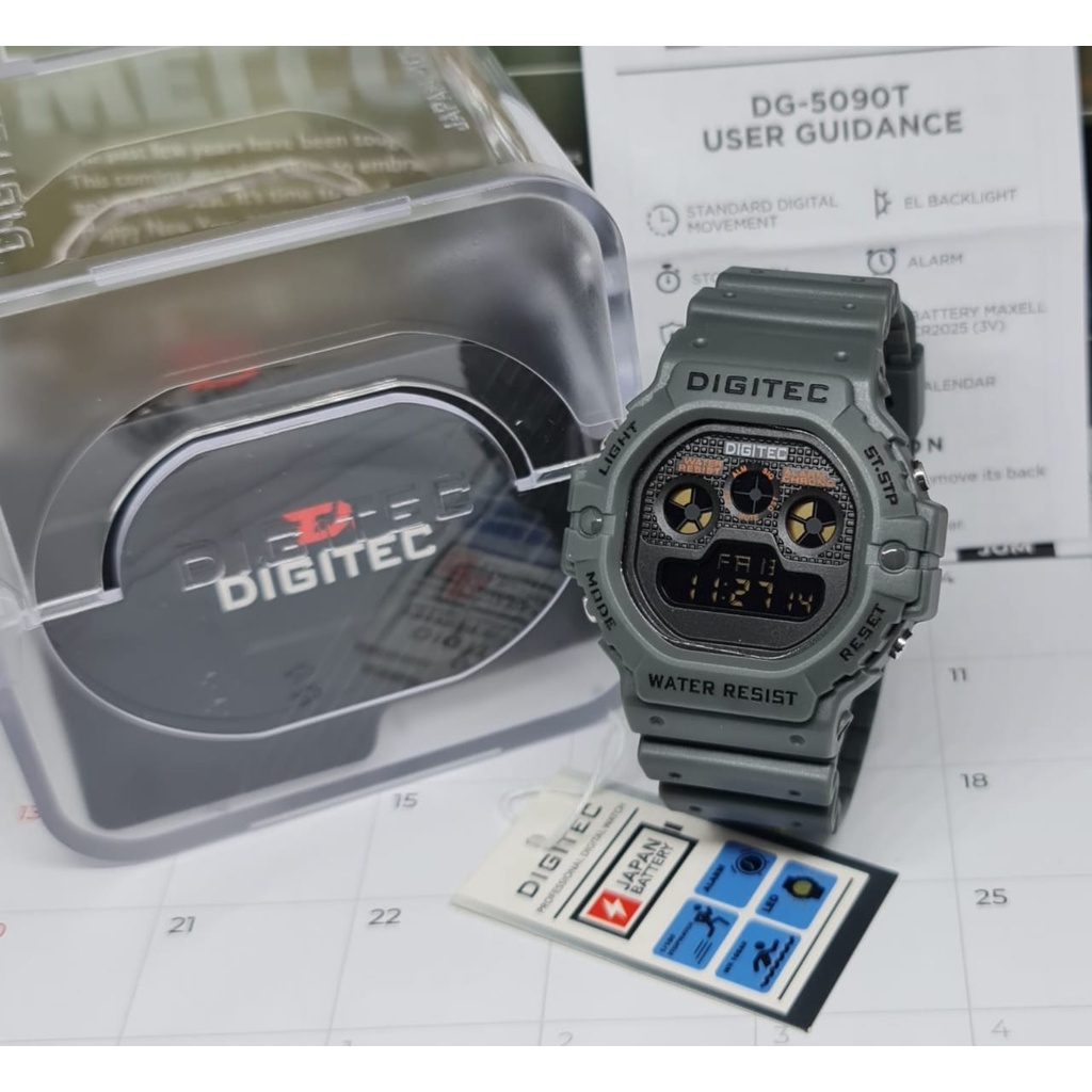 JAM TANGAN PRIA DIGITEC DG 5090T DG-5090T DG5090T ORIGINAL FREE BOX