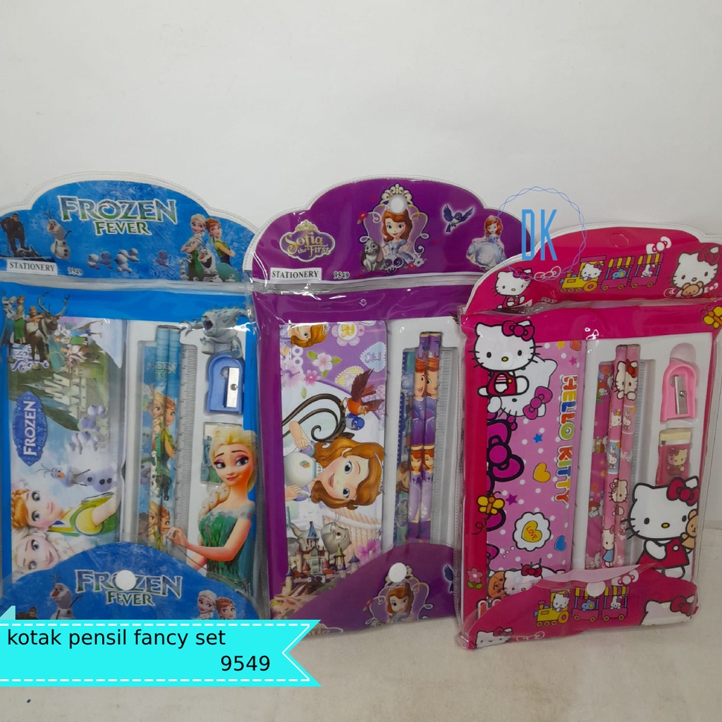 

kotak pensil set fancy set / kotak pensil karakter 9549