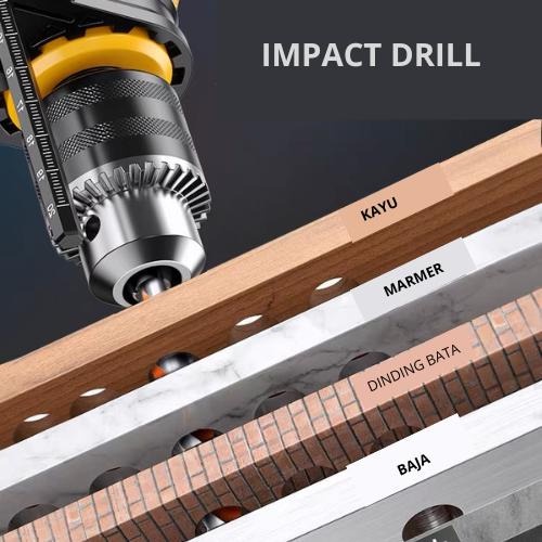 UPSPIRIT IMPACT DRILL 13MM  BIG POWER JS-ID-1311-22 - MESIN BOR