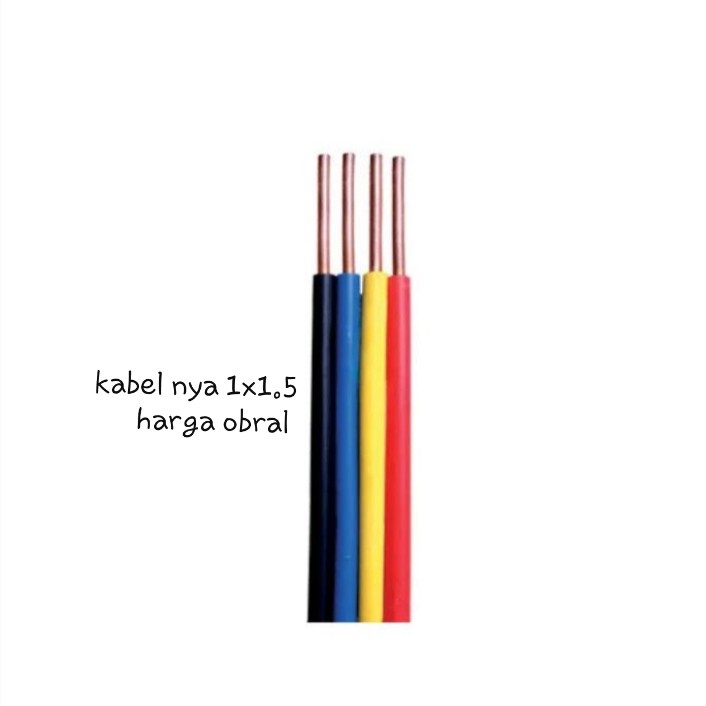 Kabel NYAF Hitam Tunggal Serabut 1x1,5mm oKKKE***