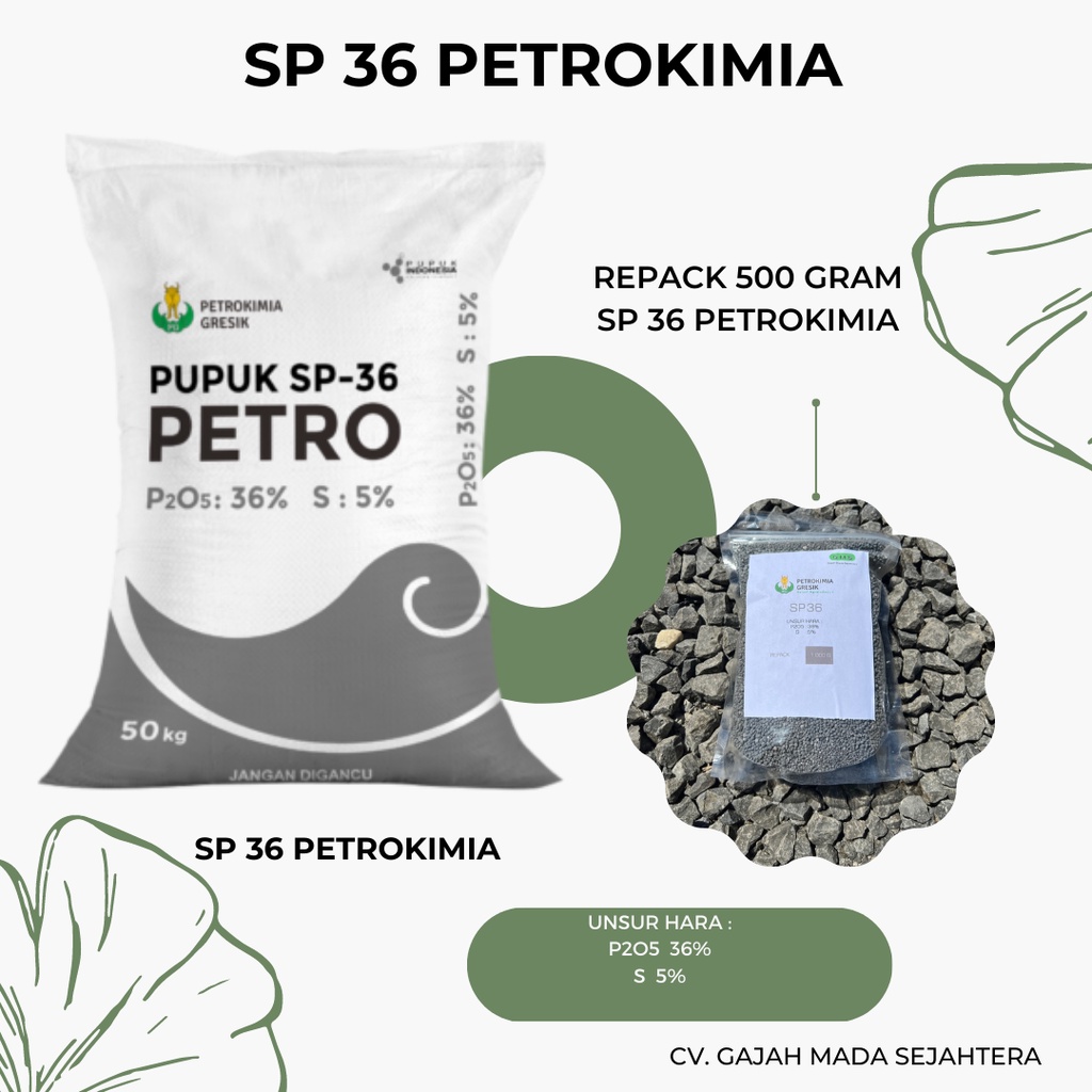 Pupuk SP 36 PETROKIMIA REPACK 500 G