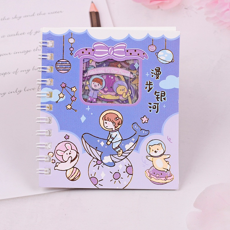 

[DZ] ST590 - Buku Stiker Kecil Karakter Lucu / 10 Lembar Sticker