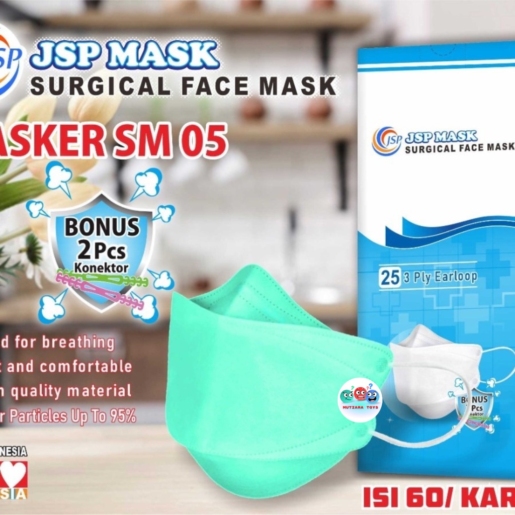 MUTIARATOYS Masker KF94 Surgical Mask EVO Korea JSP SM05