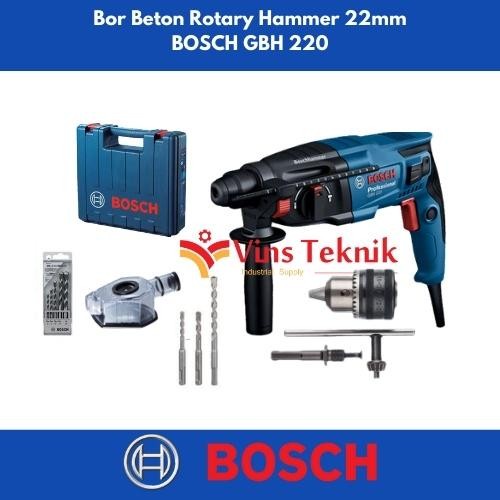Mesin Mesin Bor Bobok Beton Bosch Gbh220 Sds Plus Rotary Hammer 22Mm Gbh 220