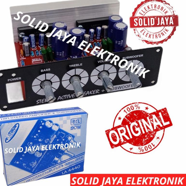 ➶ KIT POWER SPEAKER AKTIF AMPLIFIER 12V DC LA4440 BTL 90W AKI ACCU MOBIL SUBWOOFER SUB ACTIVE STEREO