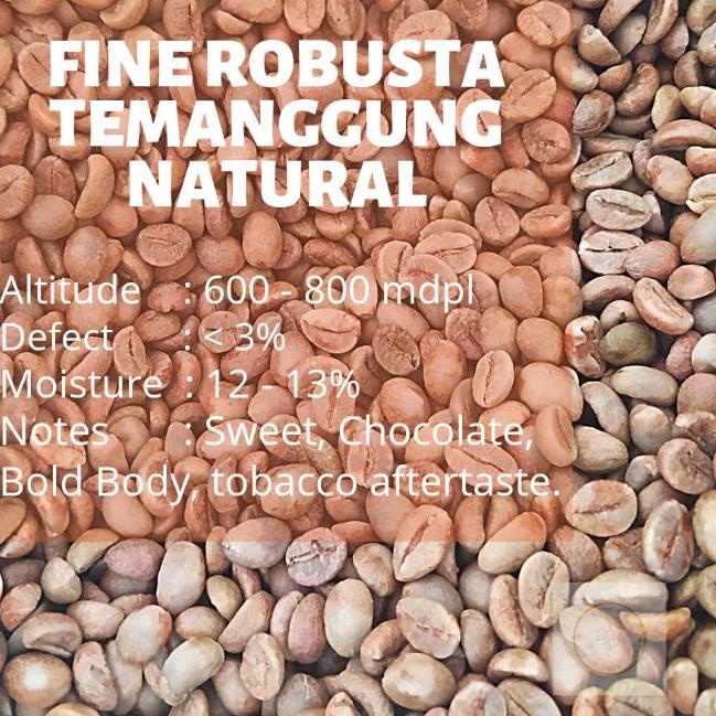 

➼ [GB] GREEN BEAN BIJI MENTAH FINE ROBUSTA TEMANGGUNG NATURAL | SINGLE ORIGIN 1kg ♪