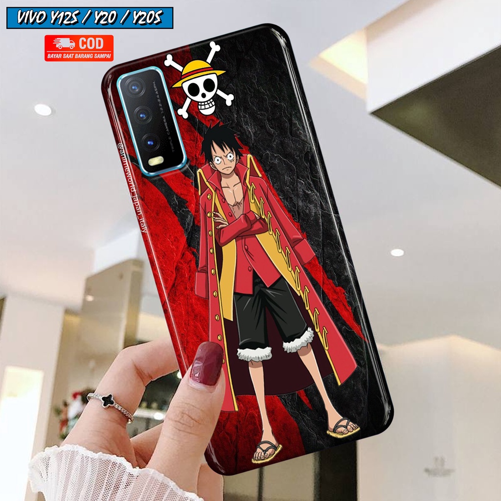 Casing Hp VIVO Y12S/Y20/Y20S/Y12A/Y20sG Hardcase 3D Fullprint Fashion Casing ANIME ONE PIECE bumper 