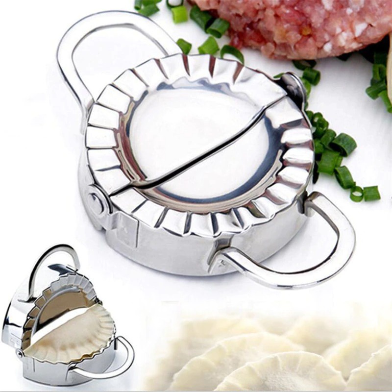 Cetakan Pangsit Dumpling Wrapper Mold Cutter Cooking Pastry Tool - MH09 - Silver