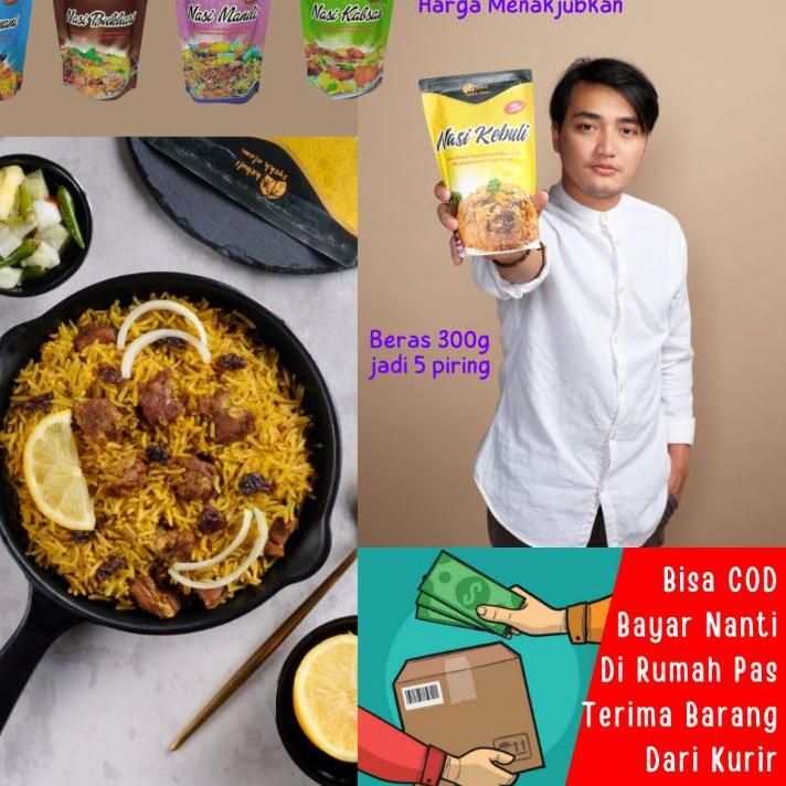 

♂ [bisa COD] NASI KEBULI INSTAN 350g BERAS BASMATI ARAB + BUMBU REMPAH SYEKH ALAM BIRYANI BRIYANI KABSAH MANDHI BUKHARI isn,t almumtazza al mumtazza OK ℮