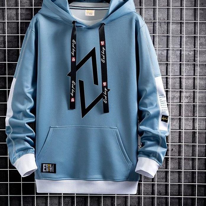 ✶ APPAREL PRIA sweater hoodie pria AV switer jaket lengan panjang bahan fleece katun ➣